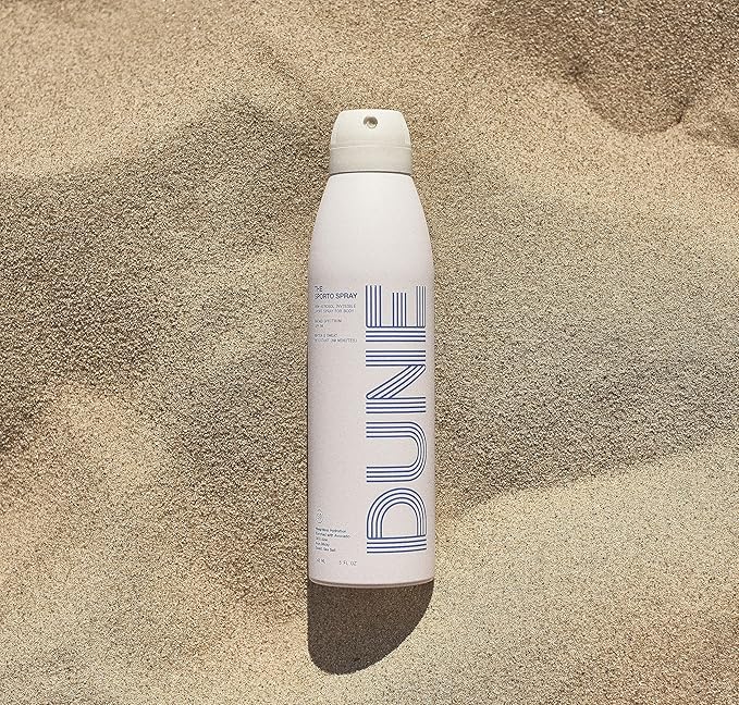 The Sporto Spray - Broad Spectrum SPF 50 Protection Body Sunscreen, Invisible Non-Aerosol Spray, 80 Min. Sweat & Water Resistance, Skin Nourishing Vitamin E, Aloe, Avocado Oil (5.5 Fl Oz)